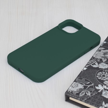 Husa pentru iPhone 15 Plus - Techsuit Soft Edge Silicone - Dark Green