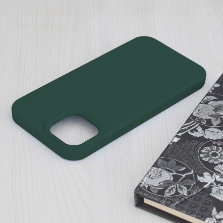 Husa pentru iPhone 15 Plus - Techsuit Soft Edge Silicone - Dark Green