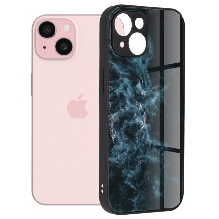 Husa pentru iPhone 15 - Techsuit Glaze Series - Blue Nebula