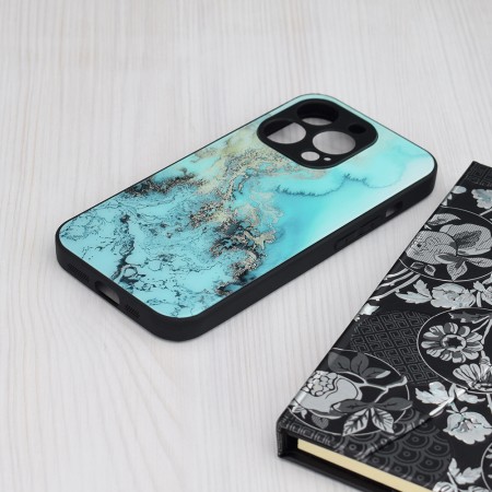 Husa pentru iPhone 15 Pro - Techsuit Glaze Series - Blue Ocean