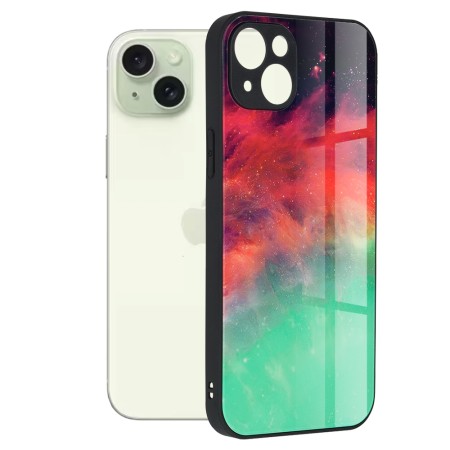 Husa pentru iPhone 15 Plus - Techsuit Glaze Series - Fiery Ocean