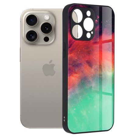 Husa pentru iPhone 15 Pro Max - Techsuit Glaze Series - Fiery Ocean