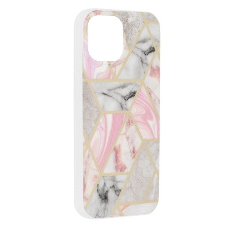 Husa pentru iPhone 15 - Techsuit Marble Series - Pink Hex