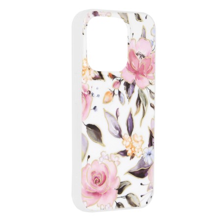 Husa pentru iPhone 15 Pro - Techsuit Marble Series - Chloe White