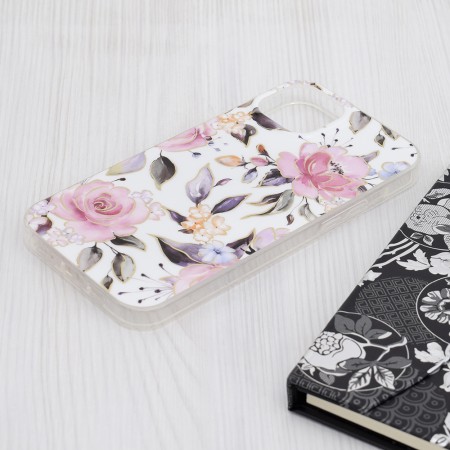 Husa pentru iPhone 15 Plus - Techsuit Marble Series - Chloe White