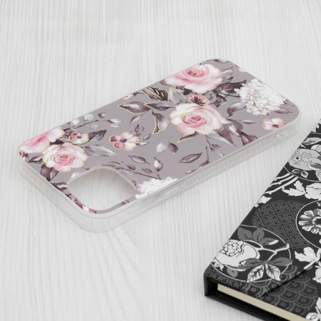 Husa pentru iPhone 15 Plus - Techsuit Marble Series - Bloom of Ruth Gray