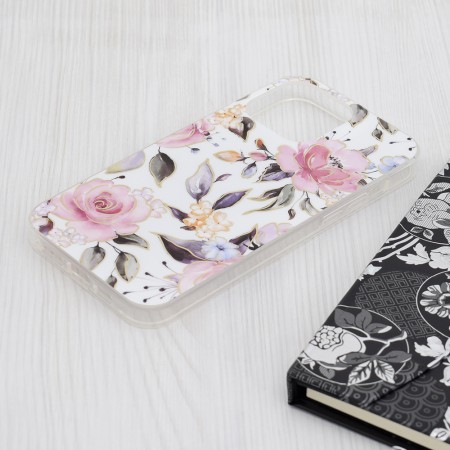 Husa pentru iPhone 15 Pro Max - Techsuit Marble Series - Chloe White