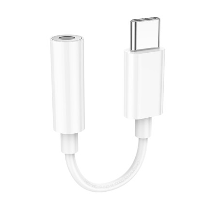 Adaptor USB-C la Jack 3.5mm - Hoco (LS35) - White