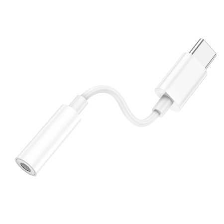 Adaptor USB-C la Jack 3.5mm - Hoco (LS35) - White