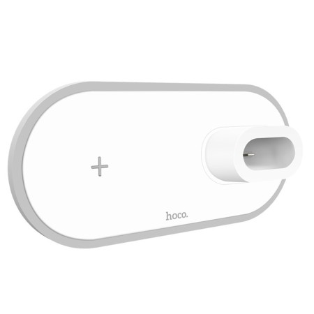 Statie de Incarcare pentru Telefon, Apple Watch, AirPods, 2A, 10W - Hoco Wisdom 3in1 (CW21) - White