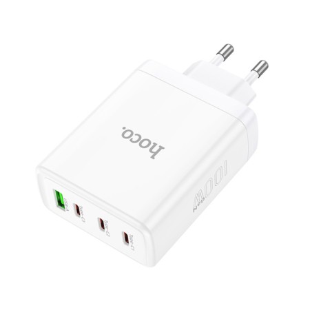 Incarcator pentru Priza USB, 3x Type-C, Fast Charging, 100W - Hoco Leader (N31) - White