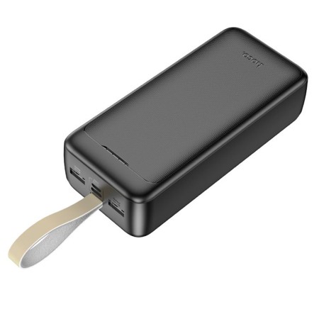 Baterie Externa 2x USB, Type-C, Micro-USB, 2A, 30000mAh - Hoco Smart (J111B) - Black