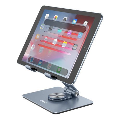 Hoco - Desk Holder Might (PH52) - for Tablet 7 - 12.9 inch, Foldable, Aluminium Alloy - Metal Gray