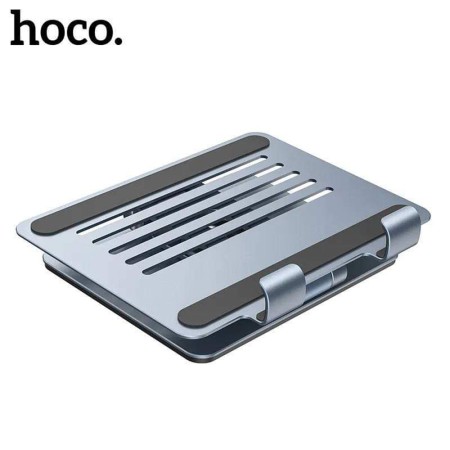 Hoco - Laptop Holder Might (PH52 Plus) - for Laptop, Tablet 9.7 - 15.6 inch, Foldable, Aluminium Alloy - Metal Gray