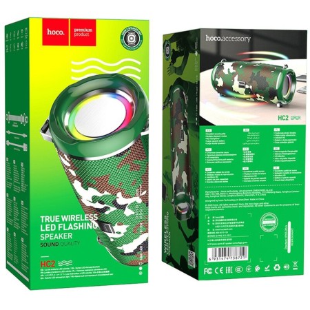 Boxa Portabila Bluetooth 5.0, 2x5W - Hoco Xpress (HC2) - Camouflage Green