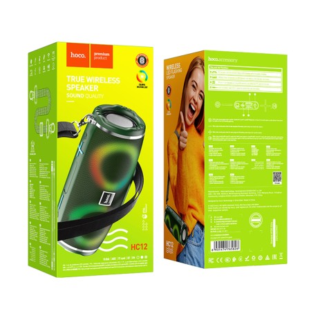 Boxa Portabila Bluetooth 5.0, 10W - Hoco Sports (HC12) - Dark Green