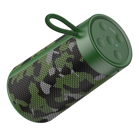 Boxa Wireless BT 5.0 FM, Card TF, Disk U, AUX, TWS, 5W, 1200mAh - Hoco Sports (HC13) - Camouflage Green