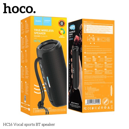 Boxa Portabila Bluetooth 5.3, 10W - Hoco Vocal (HC16) - Black