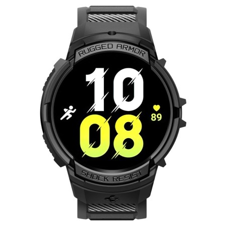 Husa pentru Samsung Galaxy Watch6 40mm + Curea - Spigen Rugged Armor Pro - Black