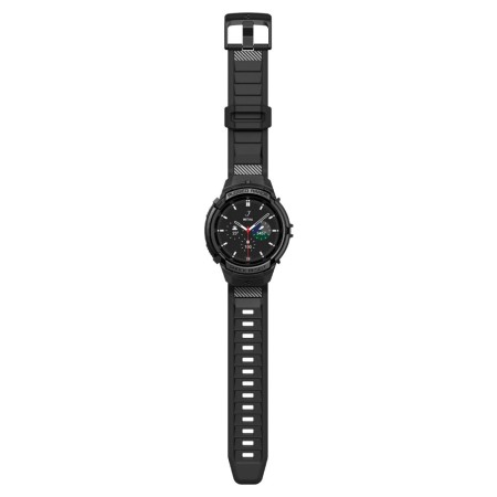 Husa pentru Samsung Galaxy Watch6 Classic 43mm + Curea - Spigen Rugged Armor Pro - Black