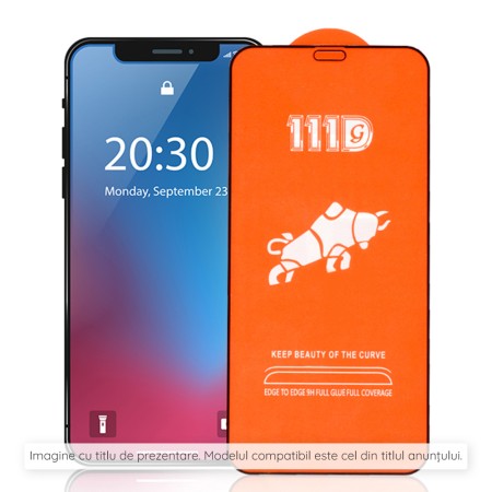 Folie pentru Google Pixel 8 - Techsuit 111D Full Cover / Full Glue Glass - Black