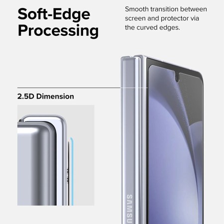 Folie pentru Samsung Galaxy Z Fold5 - Ringke Cover Display Tempered Glass - Clear