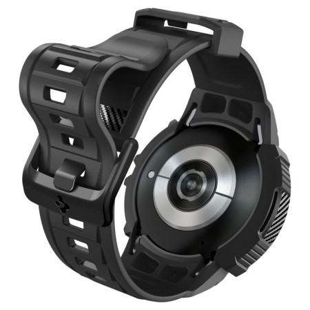 Husa pentru Samsung Galaxy Watch6 44mm + Curea - Spigen Rugged Armor Pro - Black