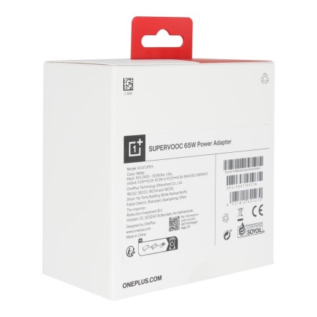 Incarcator Priza USB 65W, 6.5A - OnePlus SuperVOOC (VCA7JFEH) - White (Blister Packing)