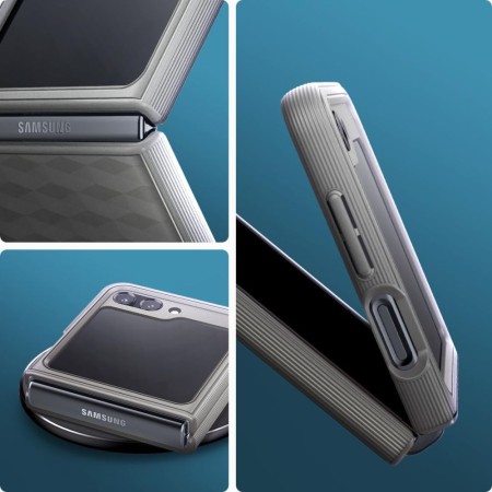 Husa pentru Samsung Galaxy Z Flip5 - Spigen Caseology Parallax - Ash Grey