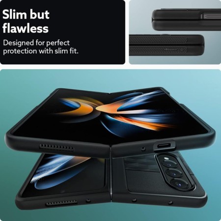 Husa pentru Samsung Galaxy Z Fold5 - Spigen Caseology Parallax - Matte Black