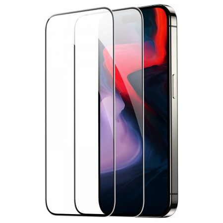 Folie pentru iPhone 15 Pro (set 2) - ESR Tempered Glass - Black