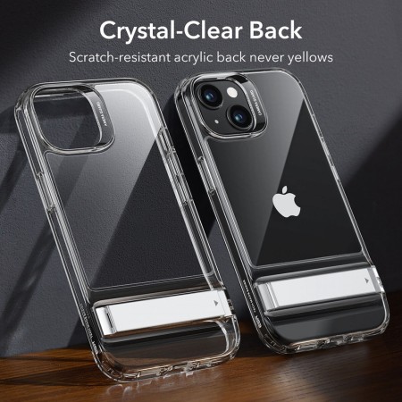 Husa pentru iPhone 15 - ESR Air Shield Boost Kickstand - Clear