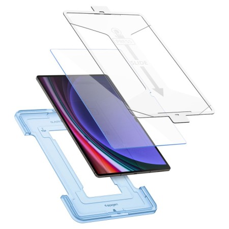 Folie pentru Samsung Galaxy Tab S9 Plus - Spigen Glas.TR EZ FIT - Clear