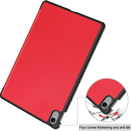 Husa tableta compatibila Huawei MatePad 11.5 FoldPro cu Microfibra, Auto Sleep/Wake, Red