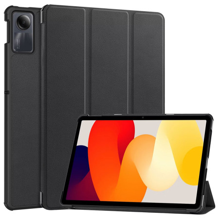 Husa tableta compatibila Xiaomi Redmi Pad SE, FoldPro cu Microfibra, Auto Sleep/Wake, Black