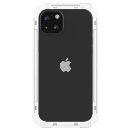 Folie pentru iPhone 15 (set 2) - Spigen Glas.TR EZ FIT - Clear