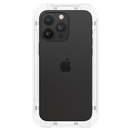 Folie pentru iPhone 15 Pro (set 2) - Spigen Glas.TR EZ FIT - Black