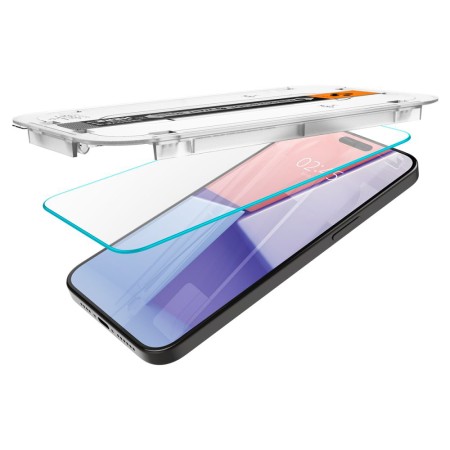 Folie pentru iPhone 15 Pro - Spigen Glas.TR EZ FIT - Clear