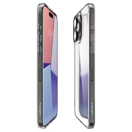 Husa pentru iPhone 15 Pro - Spigen Air Skin Hybrid - Crystal Clear