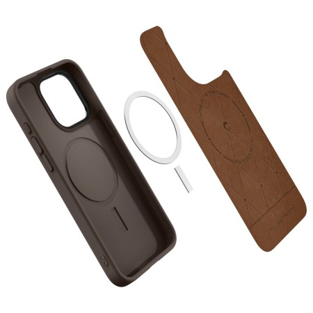 Husa pentru iPhone 15 Pro - Spigen Cyrill Kajuk MagSafe - Saddle Brown