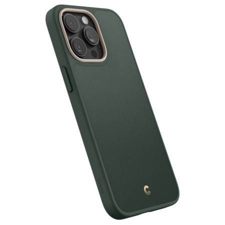 Husa pentru iPhone 15 Pro - Spigen Cyrill Kajuk MagSafe - Forest Green