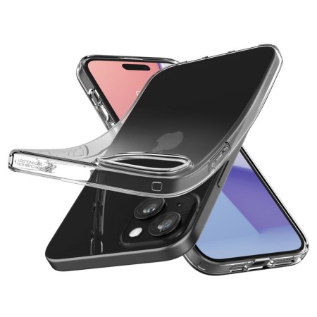 Husa pentru iPhone 15 Plus - Spigen Liquid Crystal - Clear