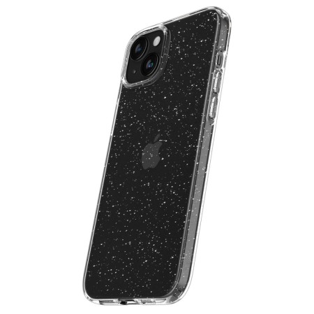 Huse pentru iPhone 15 - Spigen Liquid Crystal Glitter - Crystal Quartz