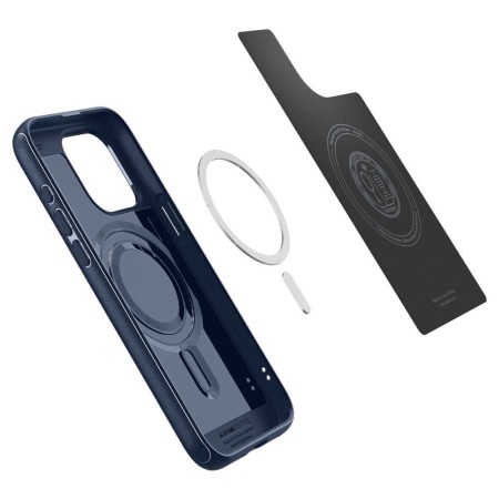 Husa pentru iPhone 15 Pro - Spigen Mag Armor - Navy Blue