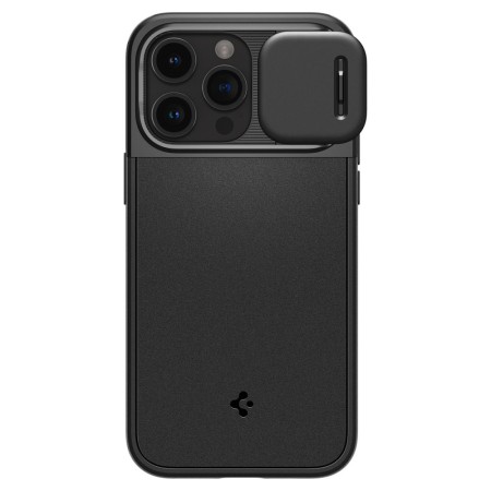 Husa iPhone 15 Pro - Spigen Optik Armor - Black