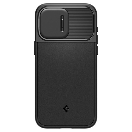 Husa iPhone 15 Pro - Spigen Optik Armor - Black