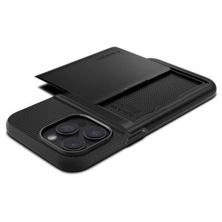 Husa pentru iPhone 15 Pro - Spigen Slim Armor CS - Black