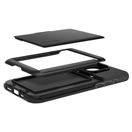 Husa pentru iPhone 15 Pro - Spigen Slim Armor CS - Black