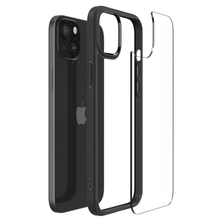 Husa pentru iPhone 15 - Spigen Ultra Hybrid - Matte Black