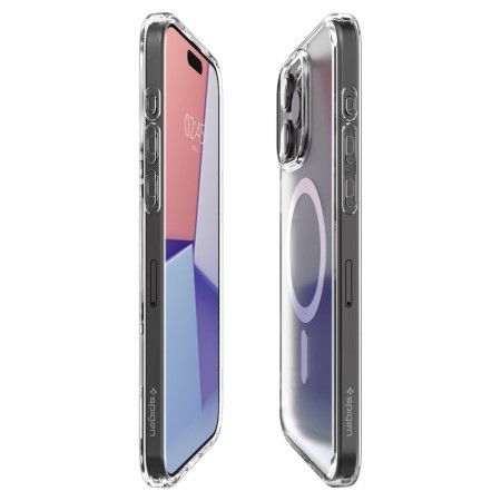 Husa pentru iPhone 15 Pro Max - Spigen Ultra Hybrid MagSafe - Frost Clear